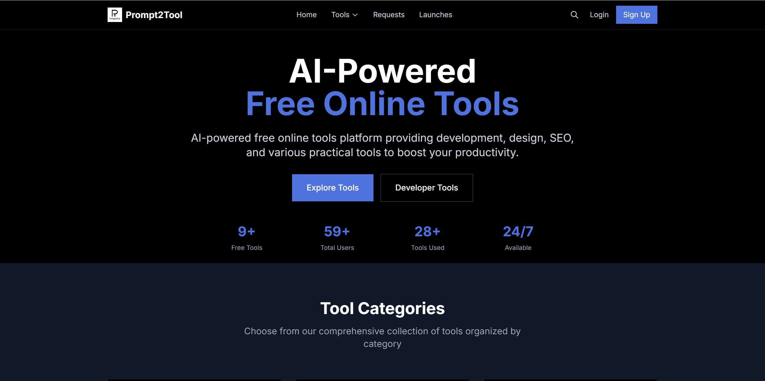 Prompt2Tool screenshot 1