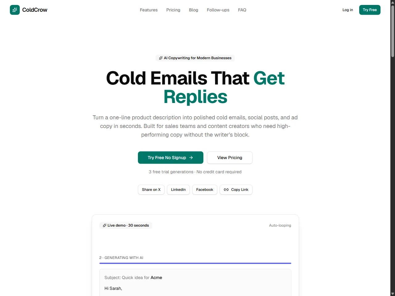 ColdCrow screenshot 1