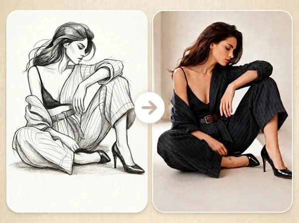 Fast Image AI Sketch to Image screenshot 1