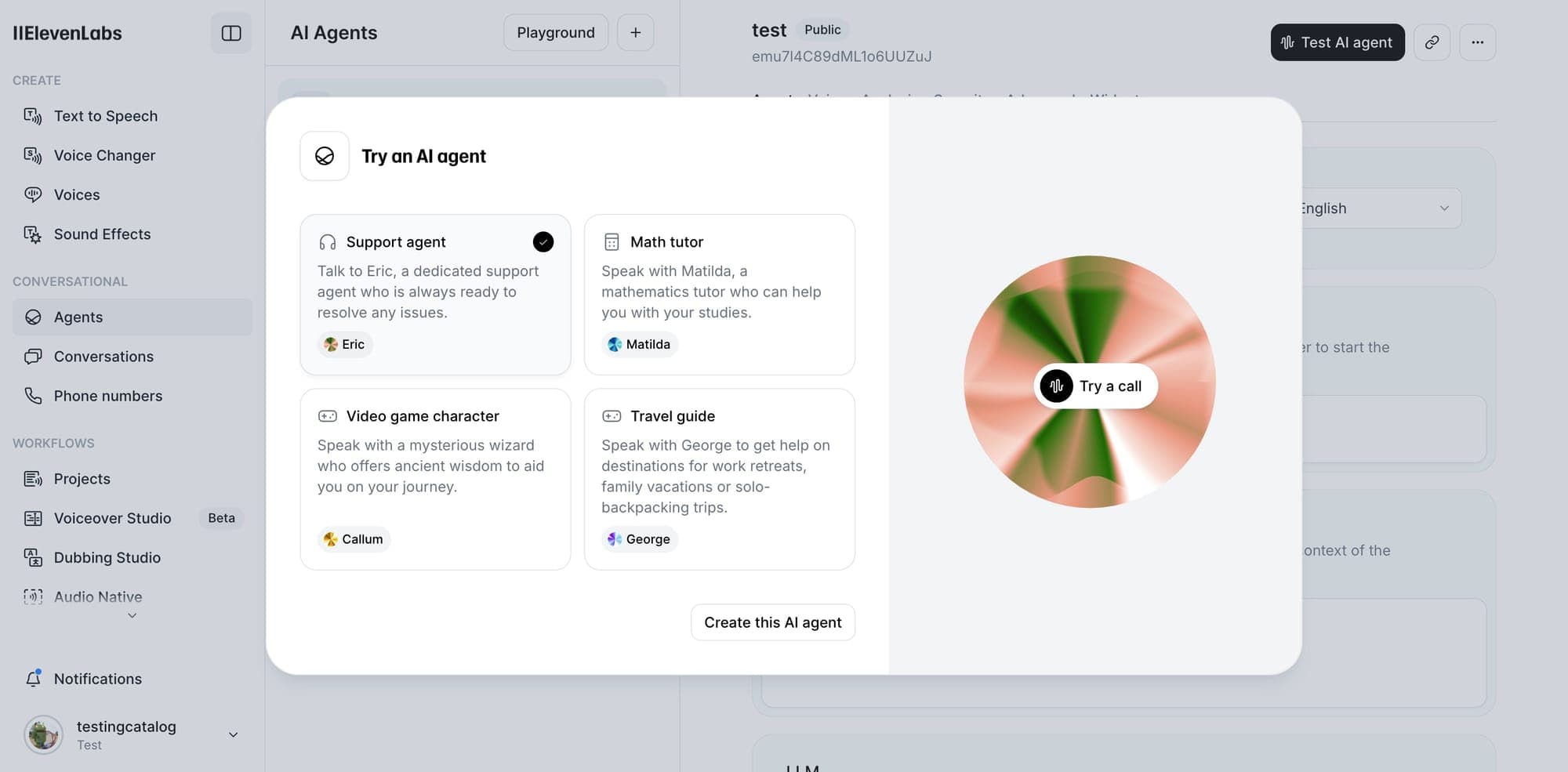 ElevenLabs screenshot 2